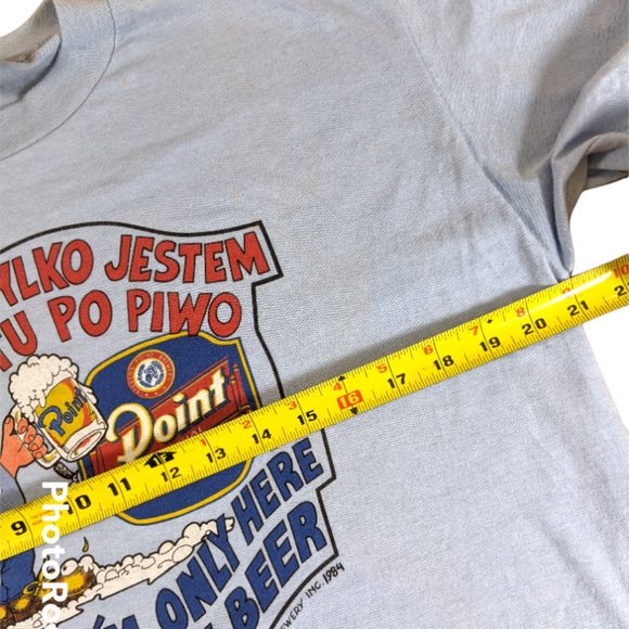 Vintage Point Beer, "I'm just here for the beer" Stevens Point, WI Blue - Large? - Picture 13 of 13